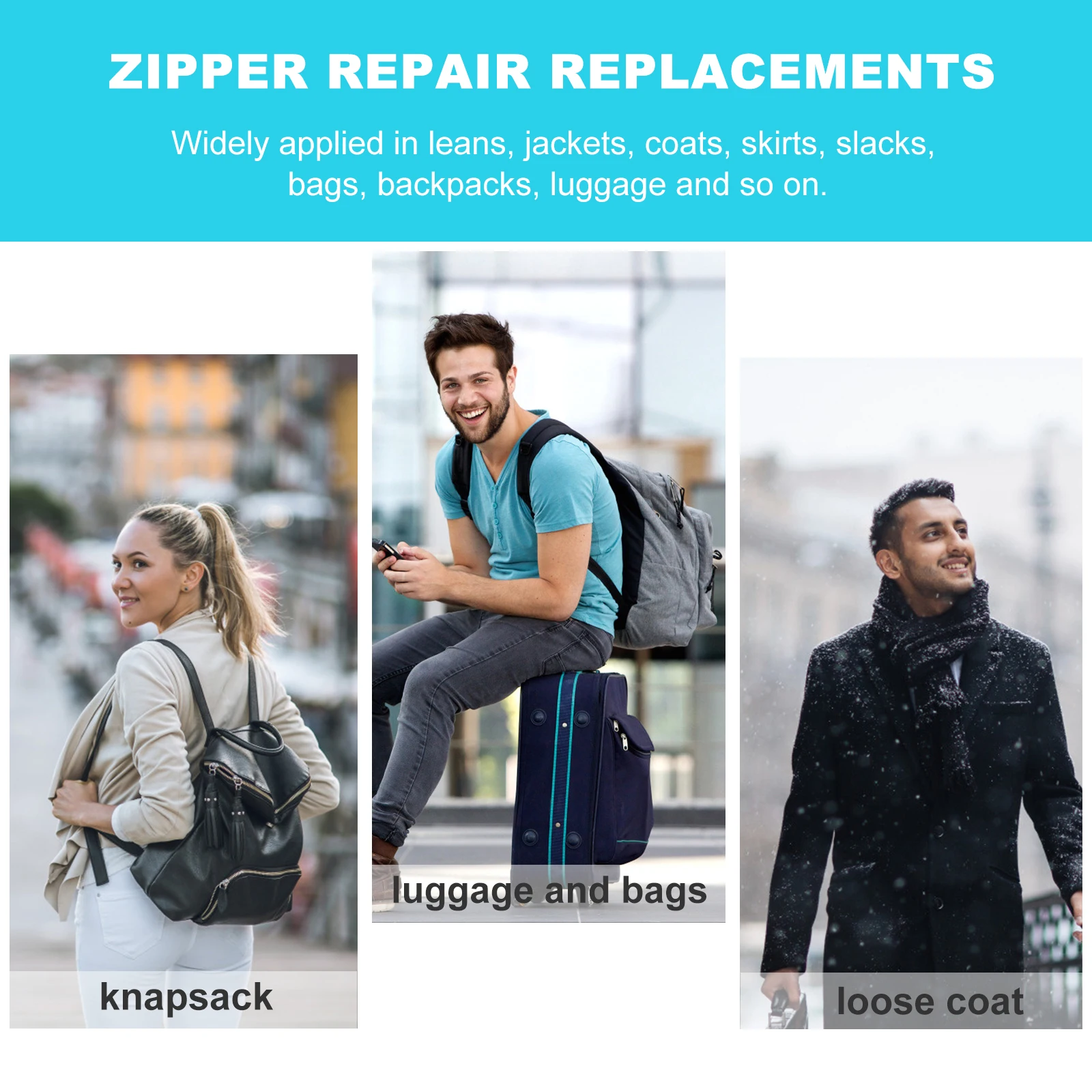 6Pcs Bag Zipper Head Strong Zipper Pullers Replacement for Coats Jackets Luggage Backpacks Slacks Skirts Garments
6Pcs Bag Zipper Head Strong Zipper Pullers Replacement for Coats Jackets Luggage Backpacks Slacks Skirts Garments