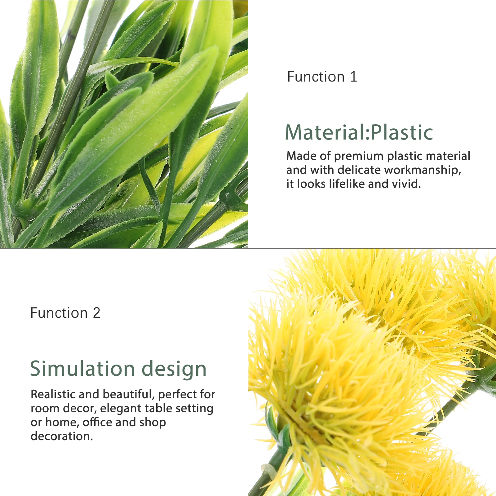 4pcs Artificial D Plants Lifelike Plastic Flowers for Home Decor Wedding Outdoor Household naments DIY Materials
4pcs Artificial D Plants Lifelike Plastic Flowers for Home Decor Wedding Outdoor Household naments DIY Materials