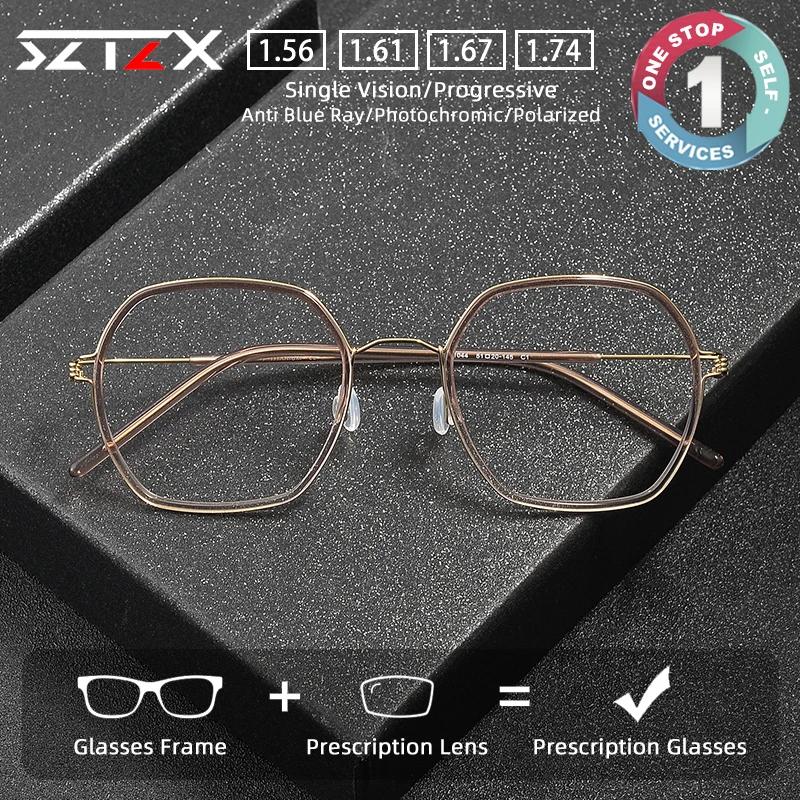 SZTZX Fashion Pure Titanium Anti Blue Light Glasses Business Square Frame Reading Glasses Prescription Progressive Glasses 81044
SZTZX Fashion Pure Titanium Anti Blue Light Glasses Business Square Frame Reading Glasses Prescription Progressive Glasses 81044