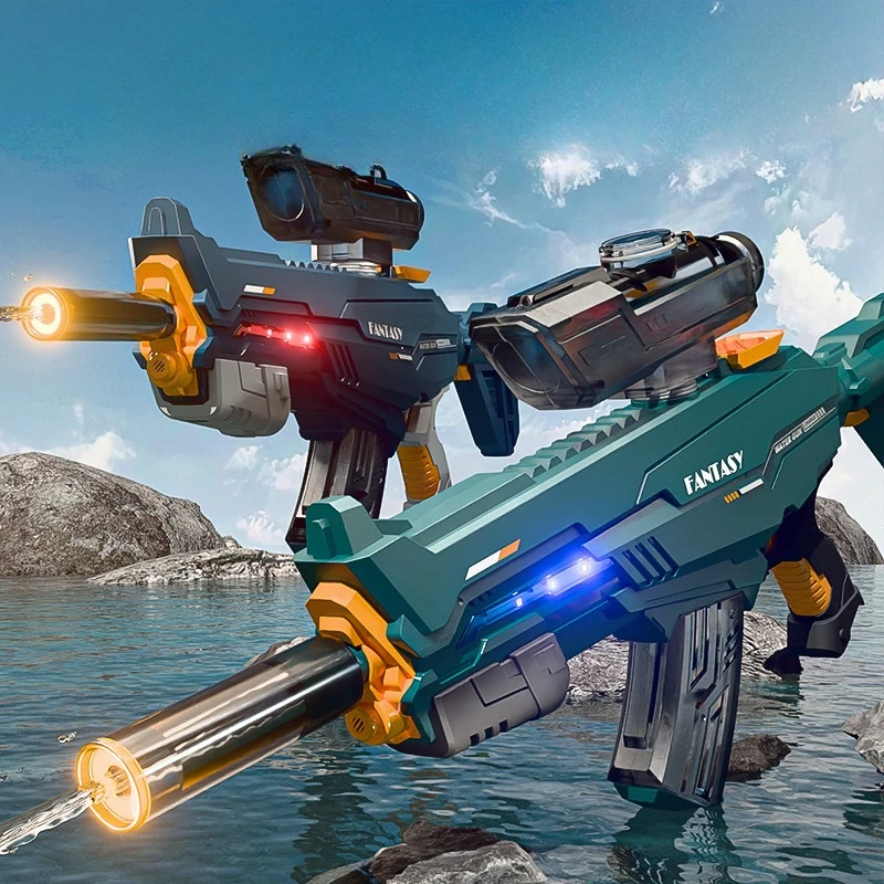 Electric Water Gun Pistol Blaster Toy Automatic Rifle Water Blaster with Scope Buttstock Outdoor Summer Pool Toy for Adult Boy
Electric Water Gun Pistol Blaster Toy Automatic Rifle Water Blaster with Scope Buttstock Outdoor Summer Pool Toy for Adult Boy