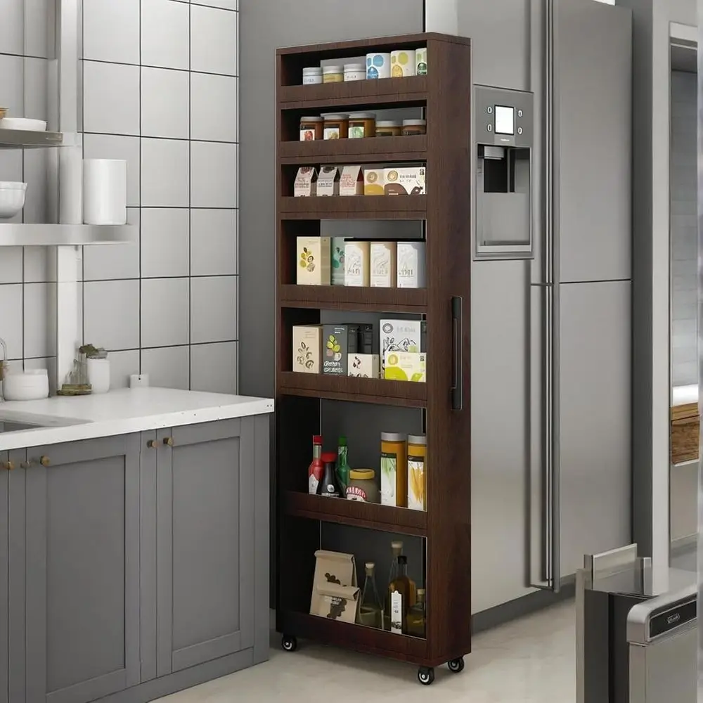 7-ярусная деревянная тележка для хранения, прочная и устойчивая к царапинам, идеально подходит для дома, кухни, кладовой и столовой
7-ярусная деревянная тележка для хранения, прочная и устойчивая к царапинам, идеально подходит для дома, кухни, кладовой и столовой