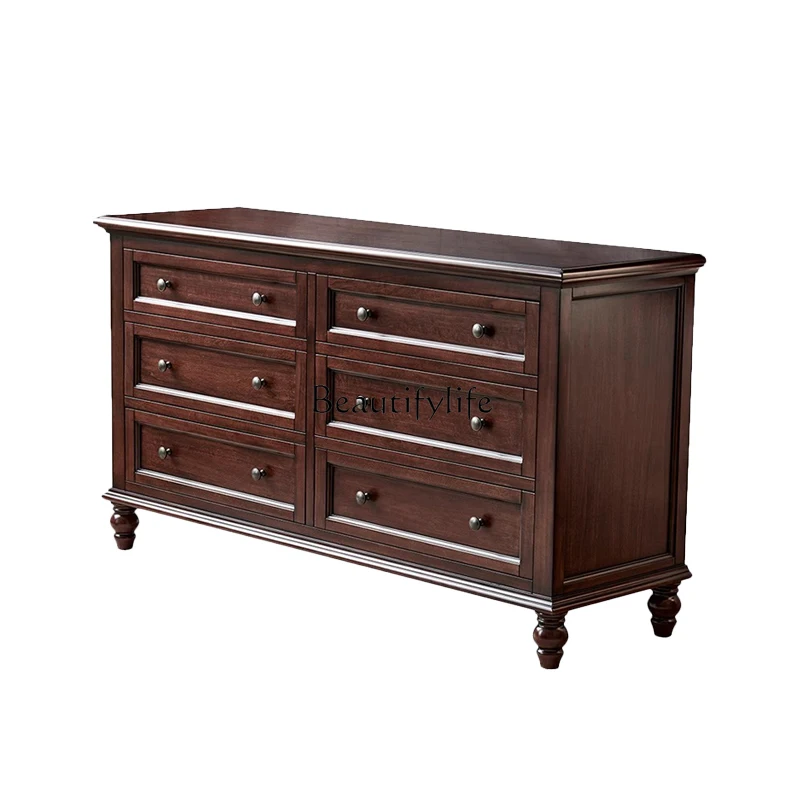 American solid wood cherry wood living room wall cabinet retro bedroom bedside storage locker
American solid wood cherry wood living room wall cabinet retro bedroom bedside storage locker