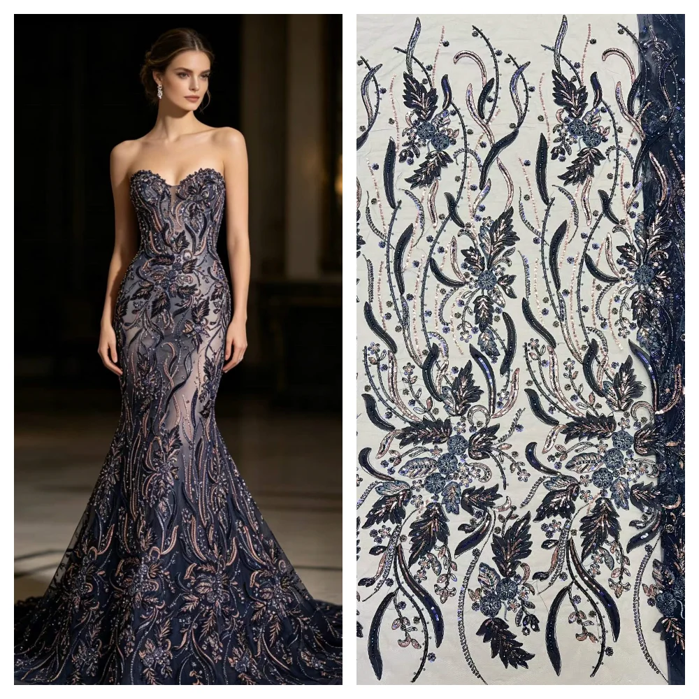 2026 Luxury French Mesh Embroidery Beaded Lace Fabric African Nigerian Sequins Lace Fabric For Wedding Dress Sewing Material
2026 Luxury French Mesh Embroidery Beaded Lace Fabric African Nigerian Sequins Lace Fabric For Wedding Dress Sewing Material