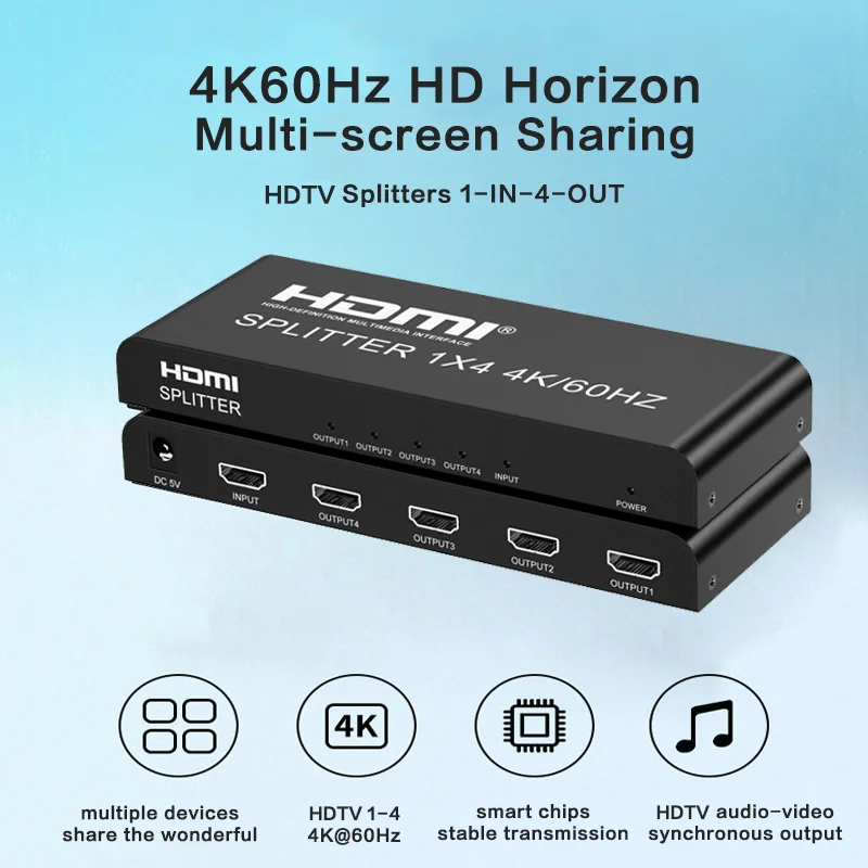 Разветвитель HDTV | 1x2 1x4 1x 8, разветвитель экрана 4K HDTV, разветвитель сигнала HDTV
Разветвитель HDTV | 1x2 1x4 1x 8, разветвитель экрана 4K HDTV, разветвитель сигнала HDTV