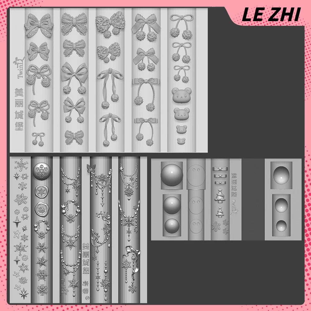 1Pcs Christmas Beautiful Hairball Bowknot 3D Acrylic Mold Nail Art Decoration Crystal Ball Snowflake Chain Silicone Nail Mold
1Pcs Christmas Beautiful Hairball Bowknot 3D Acrylic Mold Nail Art Decoration Crystal Ball Snowflake Chain Silicone Nail Mold