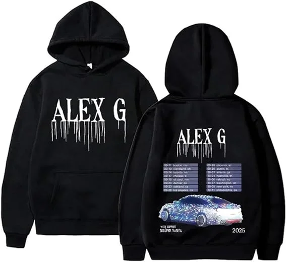 Худи Alex G Tour: женская повседневная толстовка с капюшоном, мужская свободная спортивная толстовка с капюшоном, модная повседневная одежда
Худи Alex G Tour: женская повседневная толстовка с капюшоном, мужская свободная спортивная толстовка с капюшоном, модная повседневная одежда