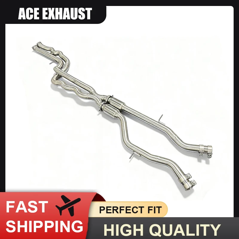 ACE Midpipe for BMW M3 F80 M4 F82 3.0T S55 High Quality Stainless Steel Equal Length Midpipe wiith Resonator Exhaust Pipe
ACE Midpipe for BMW M3 F80 M4 F82 3.0T S55 High Quality Stainless Steel Equal Length Midpipe wiith Resonator Exhaust Pipe