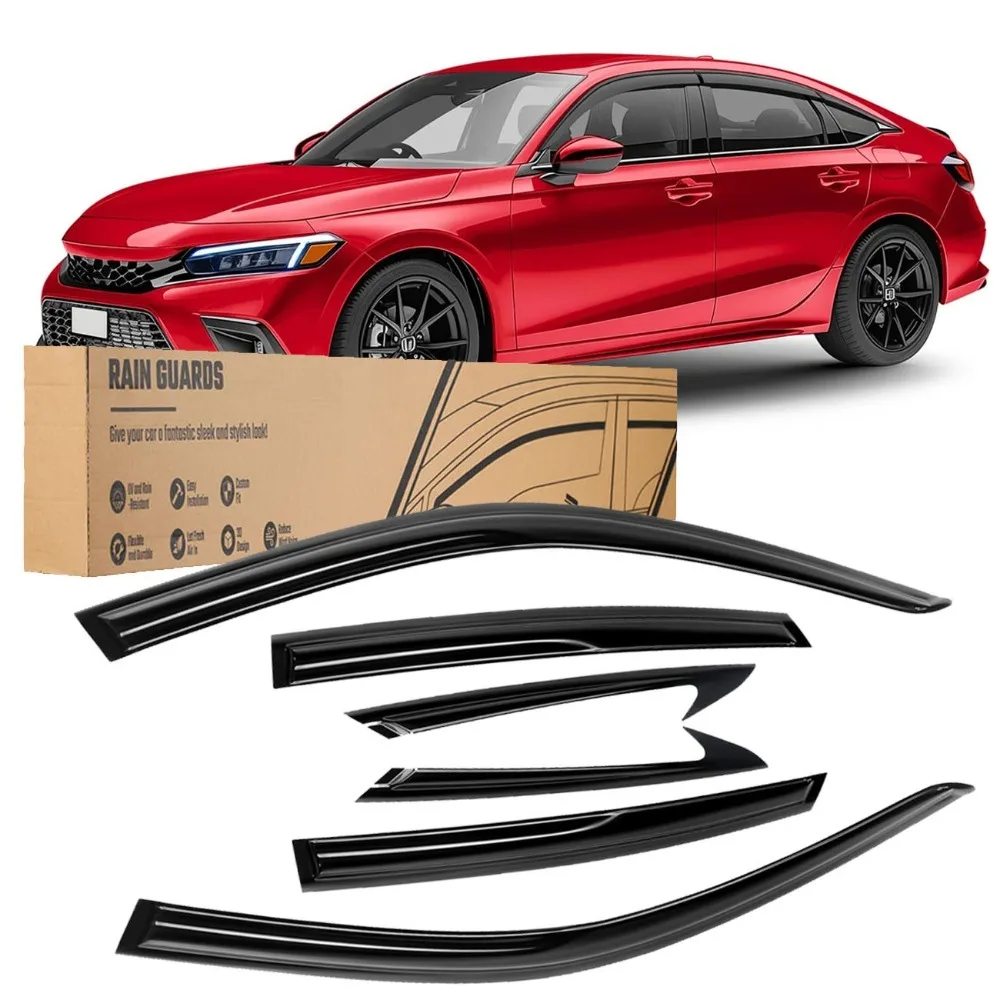For Honda Civic Sedan 2022-2026 Black Window Vent Visor Rain Guards Out-Channel
For Honda Civic Sedan 2022-2026 Black Window Vent Visor Rain Guards Out-Channel