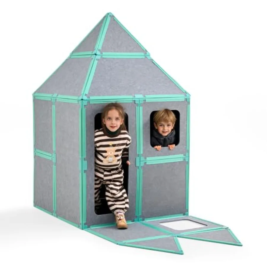 Indoor construction toy for kids ages 3+: deluxe magnetic fort building panels kit, premium plastic, multicolor, 24-piece giant
Indoor construction toy for kids ages 3+: deluxe magnetic fort building panels kit, premium plastic, multicolor, 24-piece giant
