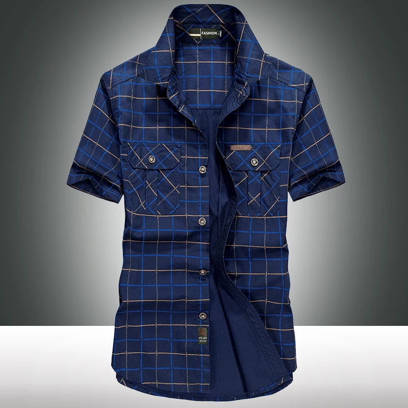 Summer Plaid Cotton irt Men's Casual Thin ort Sve Workwear Cheered Print Loose Fit Faionable Urban Sle Youth irt
Summer Plaid Cotton irt Men's Casual Thin ort Sve Workwear Cheered Print Loose Fit Faionable Urban Sle Youth irt