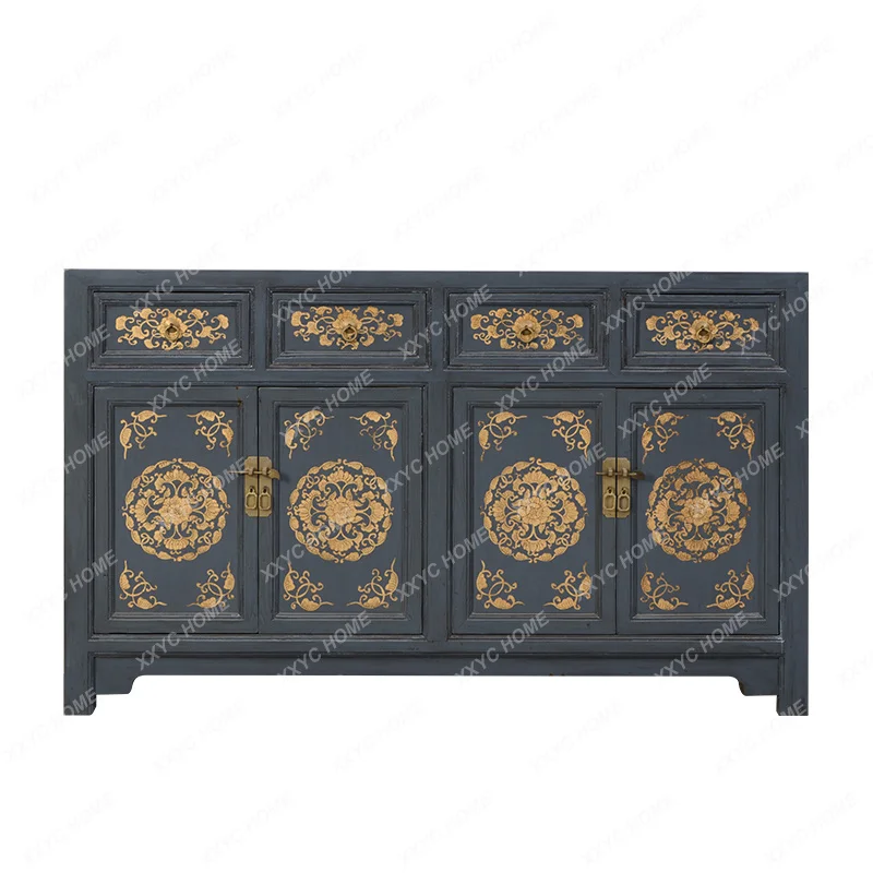 JYGGray gold-painted dining edge antique old porch/foyer retro locker
JYGGray gold-painted dining edge antique old porch/foyer retro locker