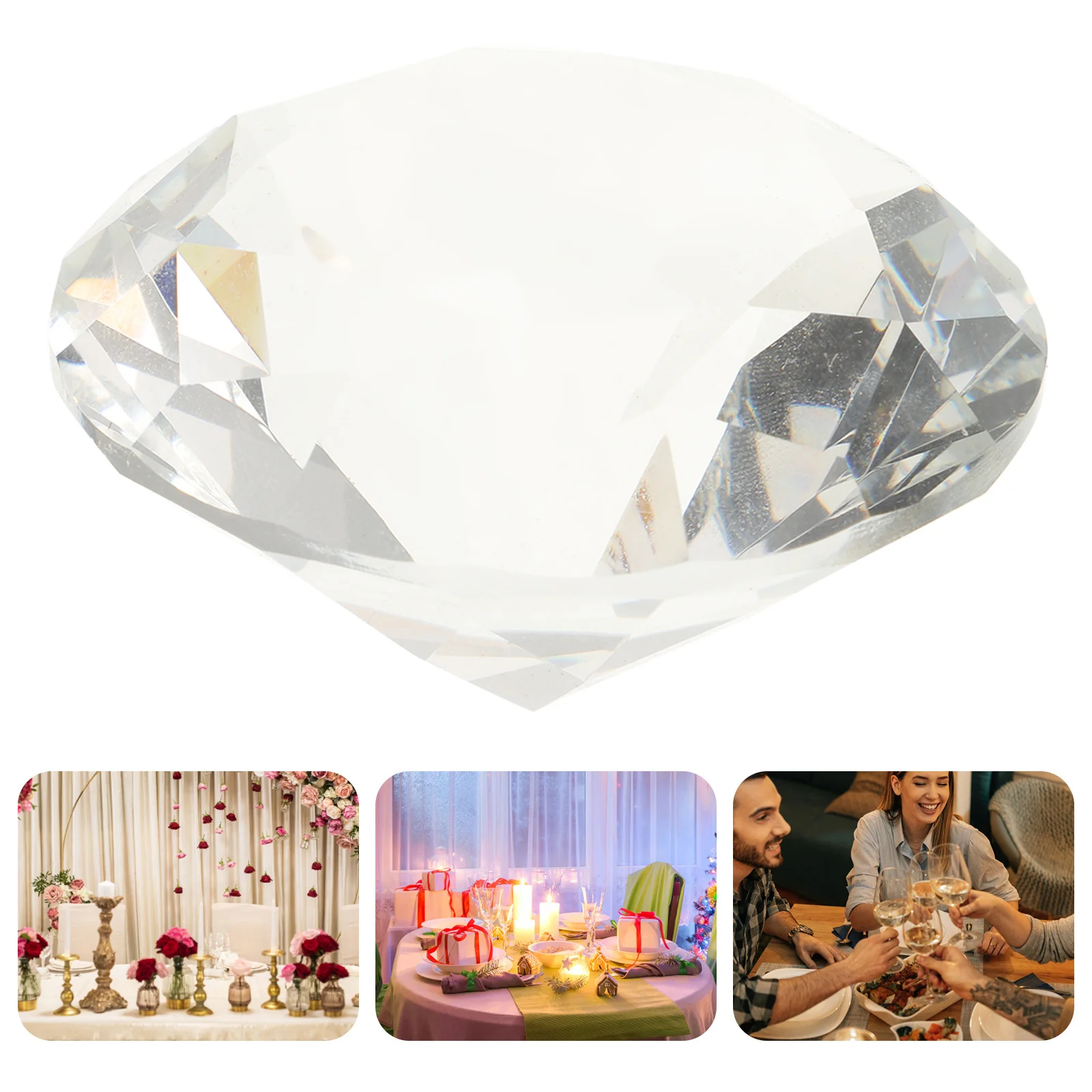 2Pcs 60Mm Decorative Diamond Ornament Premium Faux Crystal for Wedding Home Party Bridal Shower Sparkling Rhinestones
2Pcs 60Mm Decorative Diamond Ornament Premium Faux Crystal for Wedding Home Party Bridal Shower Sparkling Rhinestones