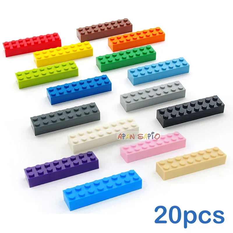 20pcs DIY Building Blocks Thick 2x8 Dots Educational Creative Toys for Children Figures Plastic Bricks Size Compatible With 3007
20pcs DIY Building Blocks Thick 2x8 Dots Educational Creative Toys for Children Figures Plastic Bricks Size Compatible With 3007