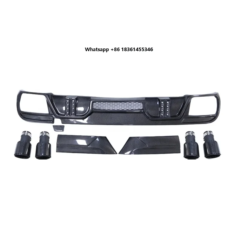 For X6 M F96 Rear Bumper Lip Carbon Fiber Car X6 Body Kit (with LED Light & Exhaust Tips) LD Style Rear Diffuser
For X6 M F96 Rear Bumper Lip Carbon Fiber Car X6 Body Kit (with LED Light & Exhaust Tips) LD Style Rear Diffuser