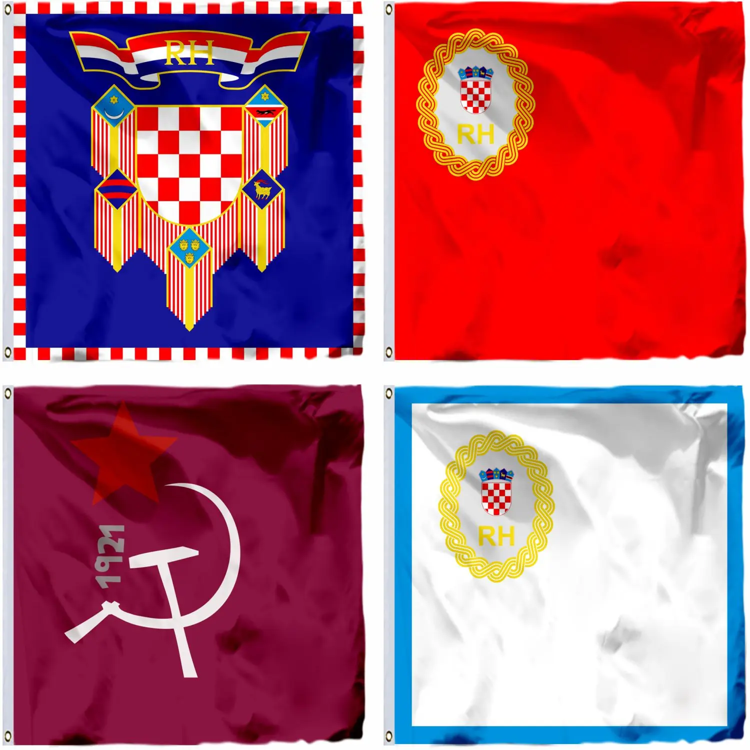 Croatia Presidential Flag Albona Republic 4X4FT 120x120CM Zastava Predsjednika Hrvatskog Sabora Banner 21X21CM
Croatia Presidential Flag Albona Republic 4X4FT 120x120CM Zastava Predsjednika Hrvatskog Sabora Banner 21X21CM