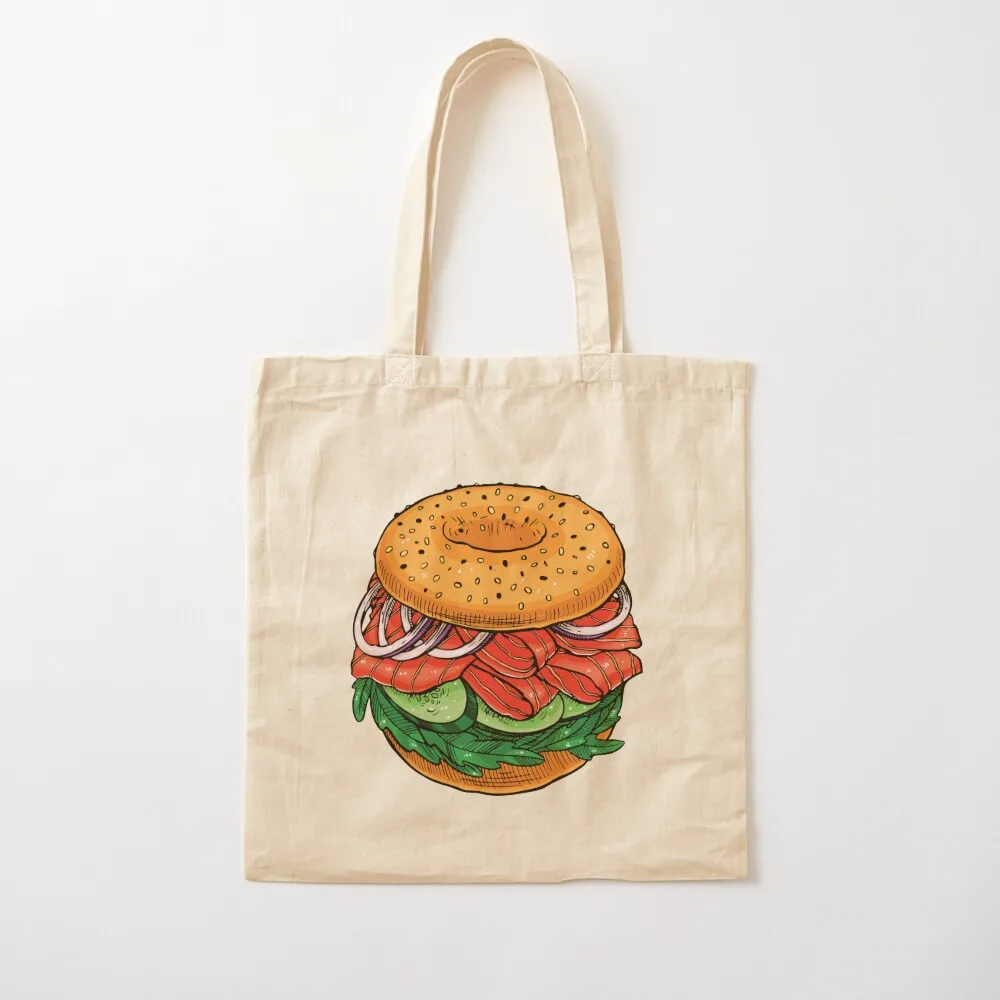 Smoked Salmon Bagel Tote Bag
Smoked Salmon Bagel Tote Bag