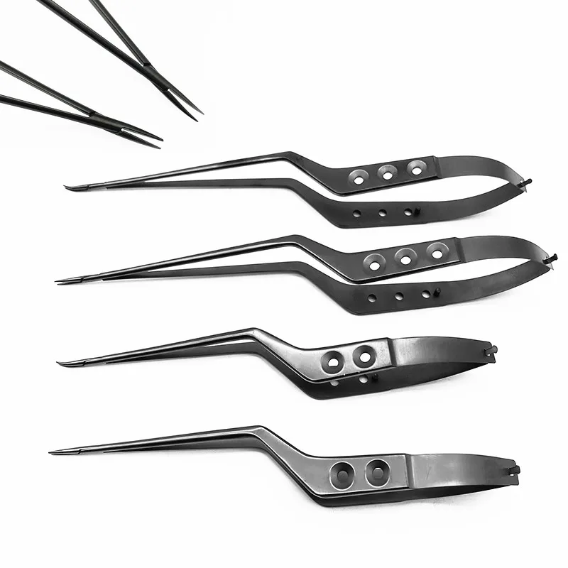 Micro Needle Holder Stainless Steel Black Handle Microscopic Surgical Needle Holder Forceps
Micro Needle Holder Stainless Steel Black Handle Microscopic Surgical Needle Holder Forceps