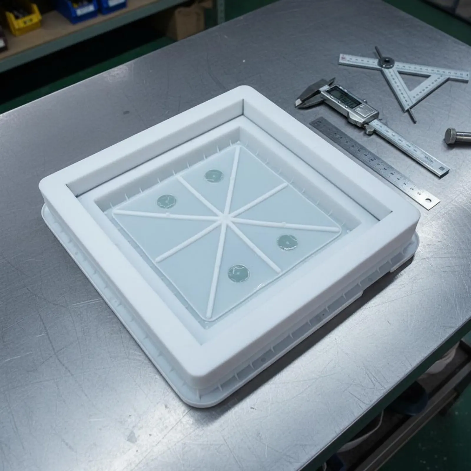 Square Manhole Cover Form Reusable Sewer Drain Cover Form Plastic Concrete Casting Form Sturdy Duty for DIY Hobbyists, Driveway
Square Manhole Cover Form Reusable Sewer Drain Cover Form Plastic Concrete Casting Form Sturdy Duty for DIY Hobbyists, Driveway