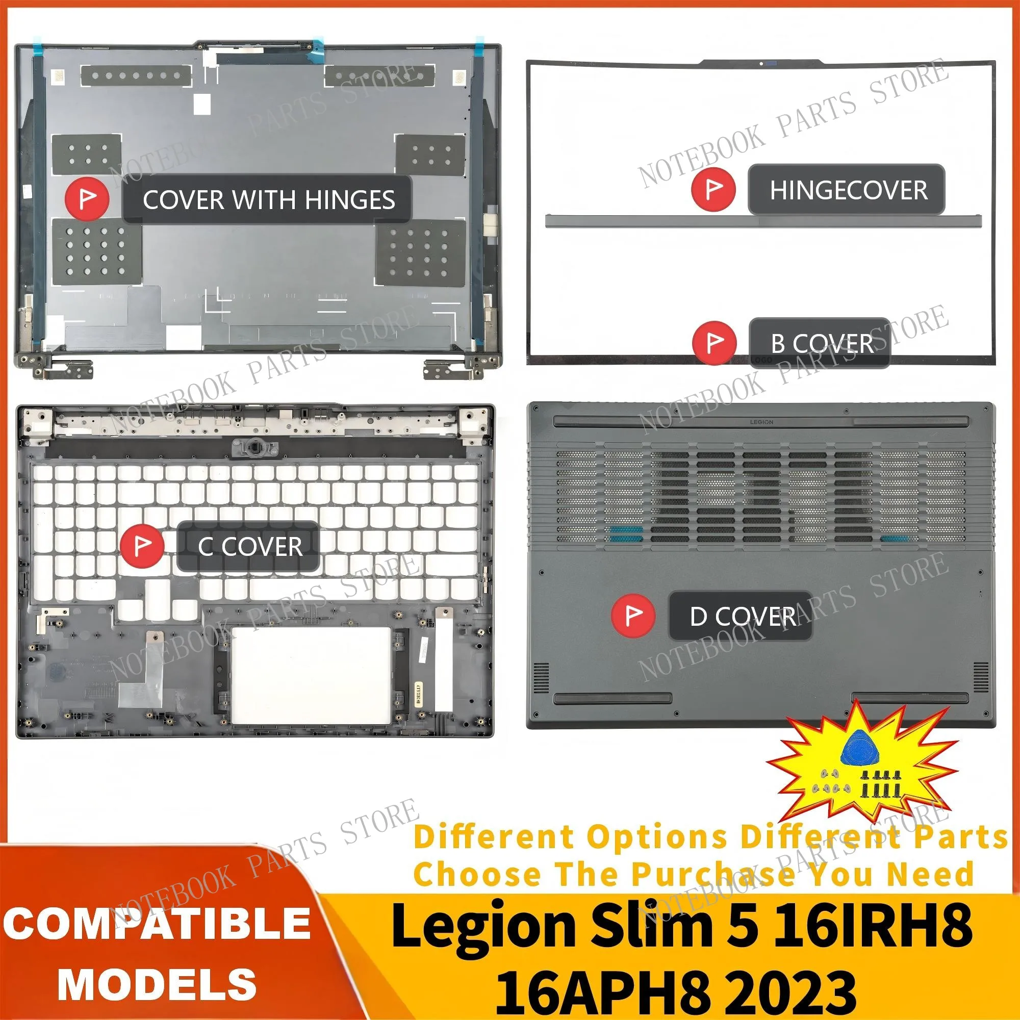 Чехол для Legion Slim 5 16APH8 16IRH8 Y7000P 2023, задняя крышка ЖК-дисплея 5CB1L56006, рамка, упор для рук, 5CB1L56010, нижняя часть
Чехол для Legion Slim 5 16APH8 16IRH8 Y7000P 2023, задняя крышка ЖК-дисплея 5CB1L56006, рамка, упор для рук, 5CB1L56010, нижняя часть