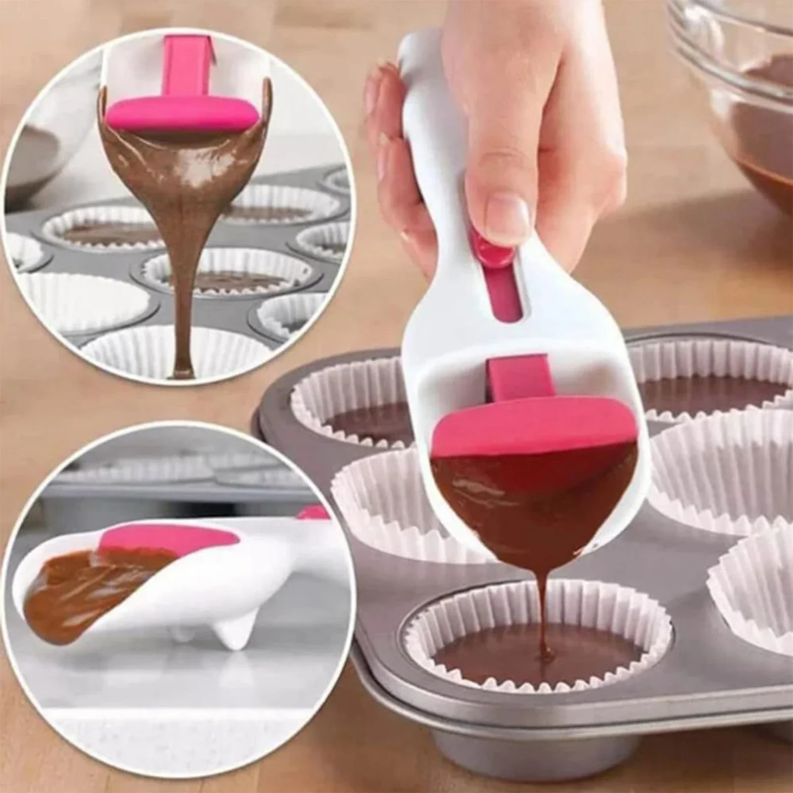 Cake Batter Distribution Scoop, One-Touch Sliding Button Dispenses Batter, Kitchen Batter Dispenser, DIY Cupcake Batter Scoop
Cake Batter Distribution Scoop, One-Touch Sliding Button Dispenses Batter, Kitchen Batter Dispenser, DIY Cupcake Batter Scoop