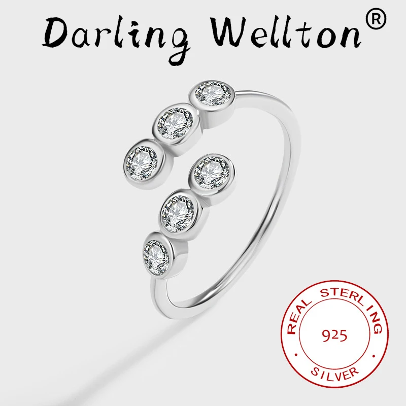 Creative Irregular Round Circle Lined With Diamond Couple Rings For Women 100% Original Sterling Silver Engagement Jewelry
Creative Irregular Round Circle Lined With Diamond Couple Rings For Women 100% Original Sterling Silver Engagement Jewelry