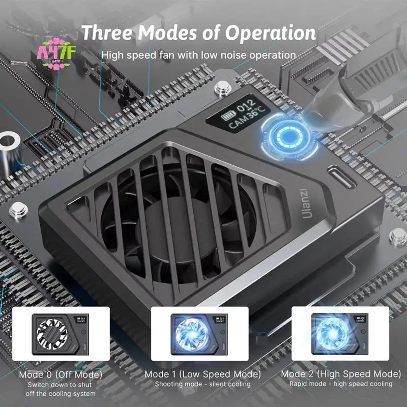 A47F-Ulanzi CA25 Camera Heat Sink Cooler Fan Cooling System For SLR Sony Canon Nikon Ultra-Silence Sucker High Speed Cooling Rad
A47F-Ulanzi CA25 Camera Heat Sink Cooler Fan Cooling System For SLR Sony Canon Nikon Ultra-Silence Sucker High Speed Cooling Rad