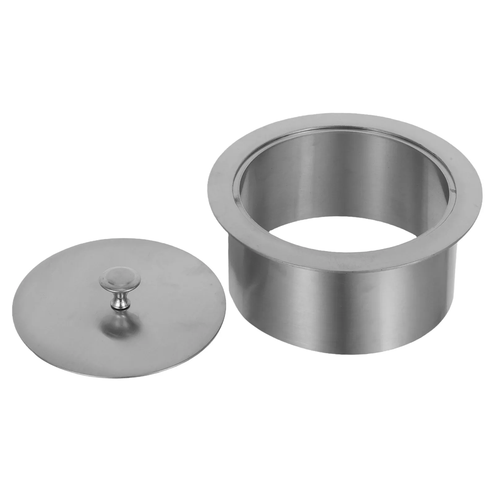 Round Stainless Steel Trash Bin Recessed Lid Built-in Countertop Waste Cover Kitchen Trash Can Replacement Lid
Round Stainless Steel Trash Bin Recessed Lid Built-in Countertop Waste Cover Kitchen Trash Can Replacement Lid