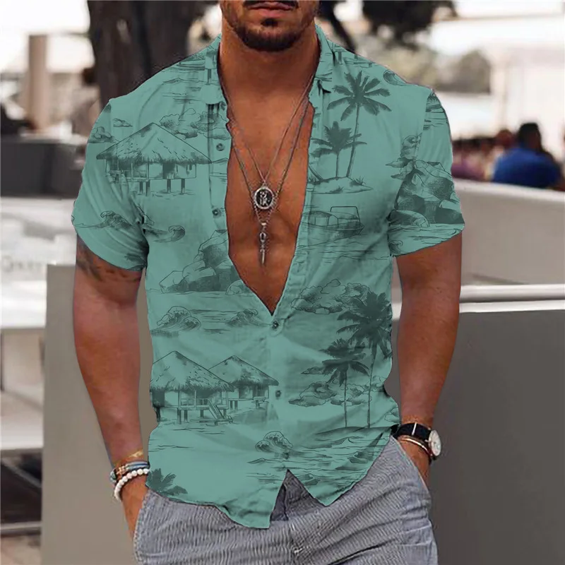 Maldives Vacation Bamboo Shirts Printed Hawaiian Dress Shirt Buttons Short Sleeve Thin Streetwear Beach Casual Men Clothing
Maldives Vacation Bamboo Shirts Printed Hawaiian Dress Shirt Buttons Short Sleeve Thin Streetwear Beach Casual Men Clothing