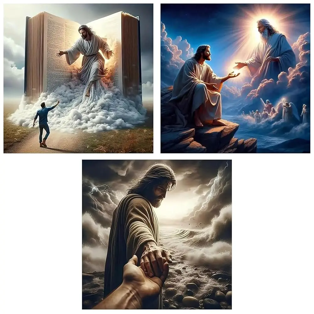 3PCS Diamond Art Kits for Adults Jesus Diamond Painting Religion Diamonds Art DIY 5D Full Drill Gem Art Jesus Christ Paintin
3PCS Diamond Art Kits for Adults Jesus Diamond Painting Religion Diamonds Art DIY 5D Full Drill Gem Art Jesus Christ Paintin