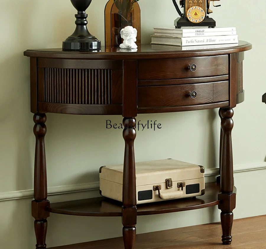 FG10American all-solid wood porch cabinet all-log partition cabinet foyer side table decorative locker
FG10American all-solid wood porch cabinet all-log partition cabinet foyer side table decorative locker
