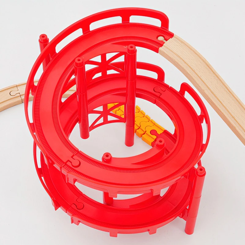 Plastic Multi-layer Spiral Track Slide Bridge Piers Wooden Train Track Accessories Railway Toys fit for Brand Wooden Track Toys
Plastic Multi-layer Spiral Track Slide Bridge Piers Wooden Train Track Accessories Railway Toys fit for Brand Wooden Track Toys