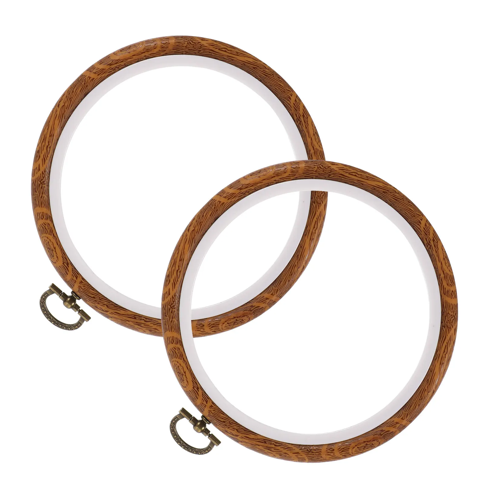 2pcs Embroidery 21.8CM Plastic Imitation Imitation Wood Embroidery Hoops Wood DIY Circle Cross Stitch Needlework Quilting Gifts
2pcs Embroidery 21.8CM Plastic Imitation Imitation Wood Embroidery Hoops Wood DIY Circle Cross Stitch Needlework Quilting Gifts