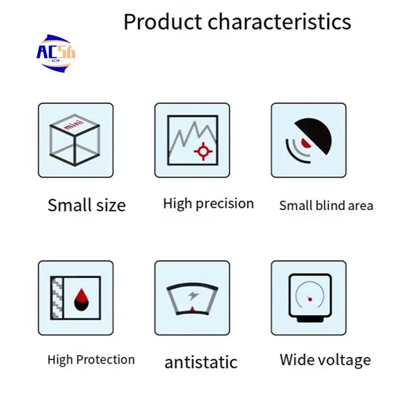 AC56-ультразвуковой подводный датчик дальности и предотвращения препятствий, водонепроницаемые датчики обнаружения IP68 для робота-бассейна A
AC56-ультразвуковой подводный датчик дальности и предотвращения препятствий, водонепроницаемые датчики обнаружения IP68 для робота-бассейна A