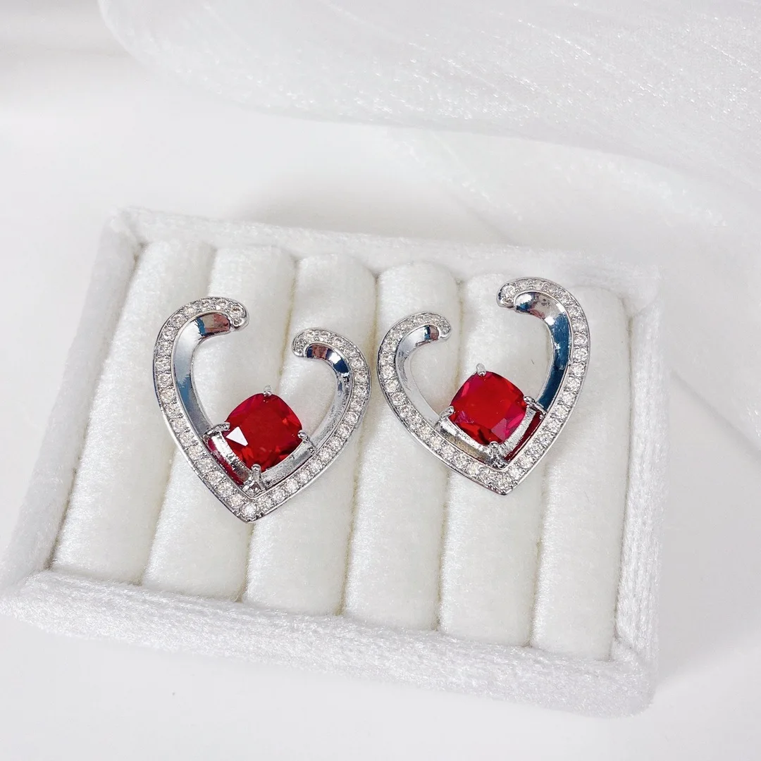 Bilincolor Romantic Love Light Luxury Colorful Zircon Heart Shaped Earrings for Women
Bilincolor Romantic Love Light Luxury Colorful Zircon Heart Shaped Earrings for Women