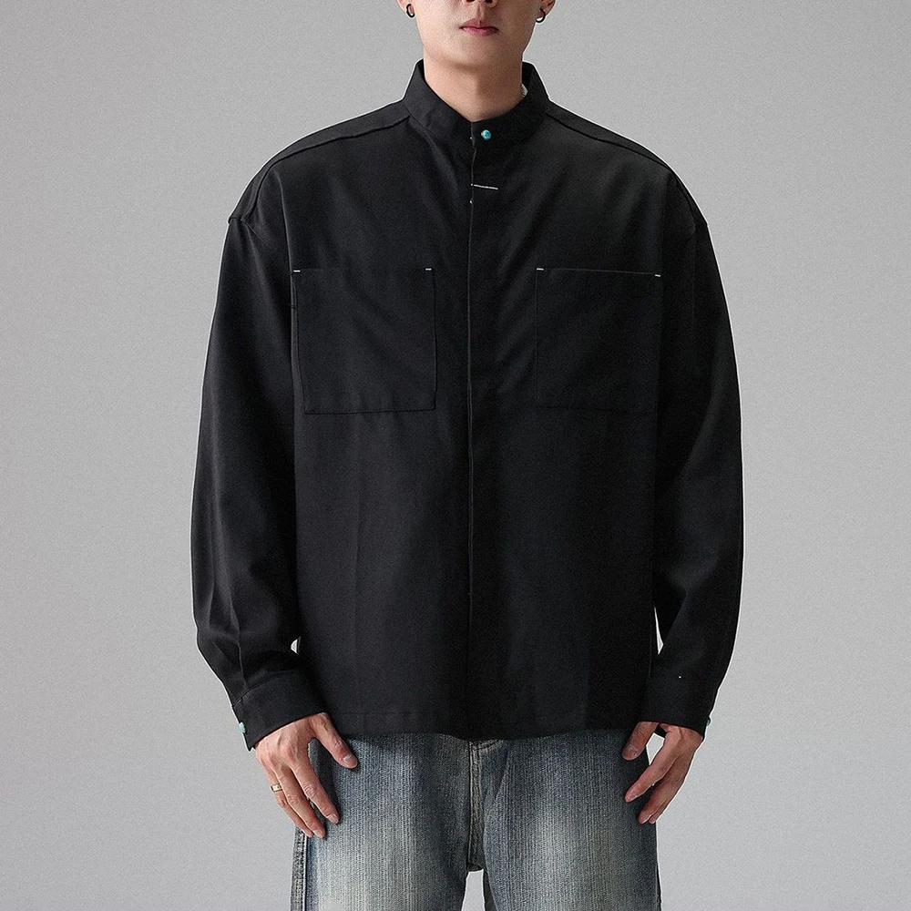 2026 Spring New Men's Large Pocket Long-Sleeve Shirt American Retro Fashion Trendy High Street Loose Casual Simple Men's Top
2026 Spring New Men's Large Pocket Long-Sleeve Shirt American Retro Fashion Trendy High Street Loose Casual Simple Men's Top