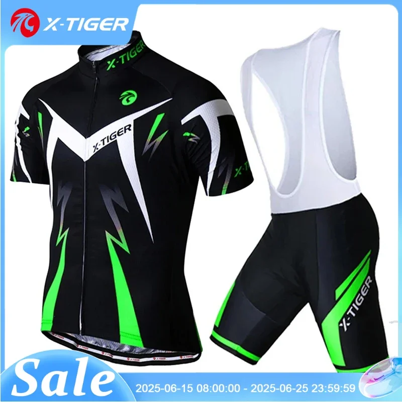 X-TIGER Cycling Bib Short Suit Summer Breathable MTB Road Bicycle Cycling Jersey Set Quick-Dry Bike Clothing for Men Women
X-TIGER Cycling Bib Short Suit Summer Breathable MTB Road Bicycle Cycling Jersey Set Quick-Dry Bike Clothing for Men Women
