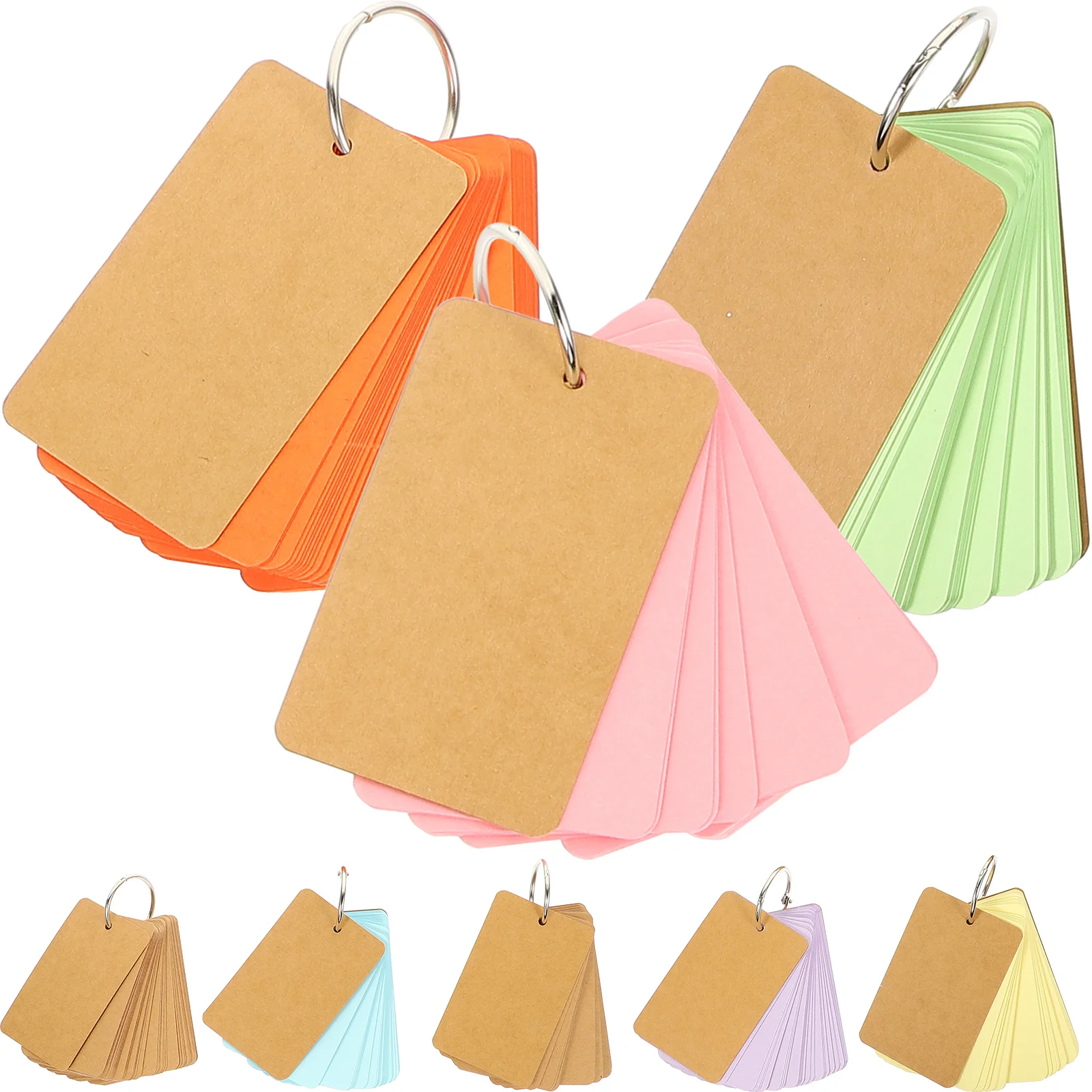 8 Pcs Note Tag Card Small Cards Index with Ring Blank Flash Notes DIY Memo Book Paper Brown Cardstock Office
8 Pcs Note Tag Card Small Cards Index with Ring Blank Flash Notes DIY Memo Book Paper Brown Cardstock Office
