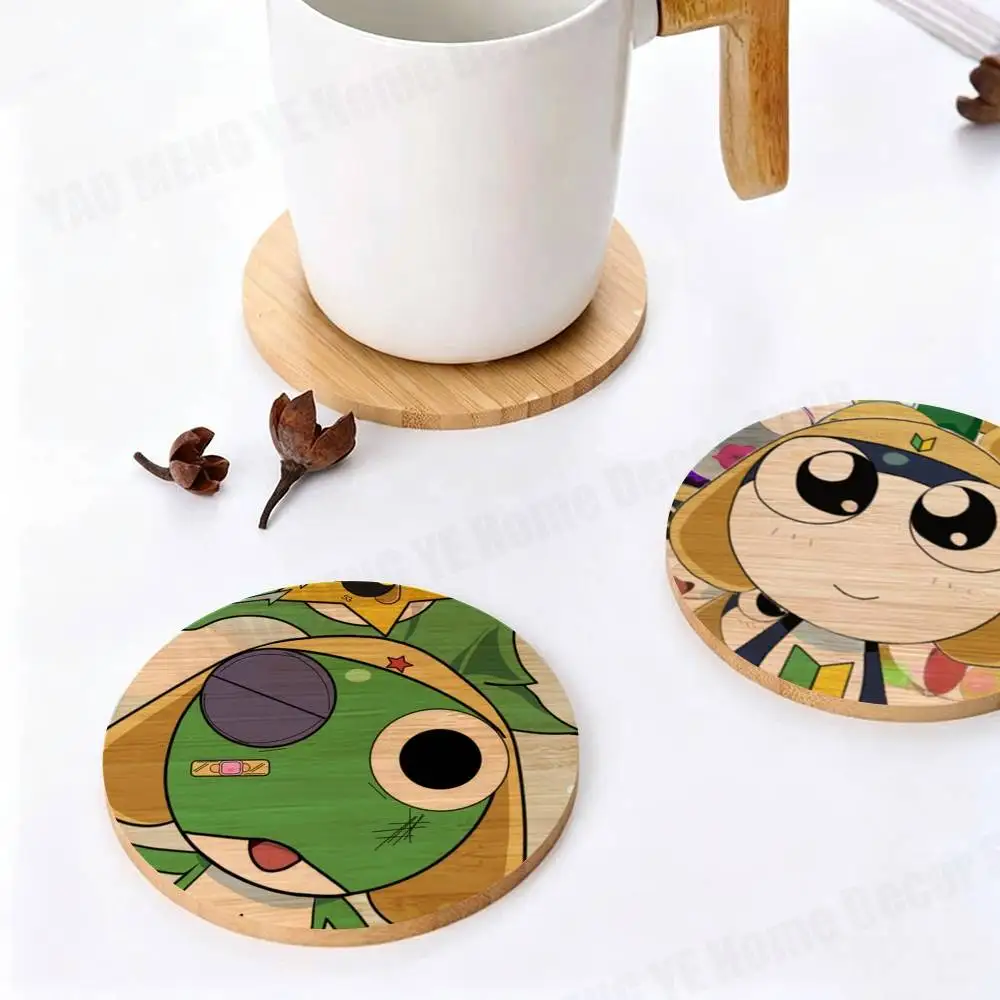 Cartoon Keroro G-Gunso Sgt. Frog Round Wooden Coasters For Cute Design Suitable for Drinks Tea Coffee Home Gift Choice Holiday
Cartoon Keroro G-Gunso Sgt. Frog Round Wooden Coasters For Cute Design Suitable for Drinks Tea Coffee Home Gift Choice Holiday