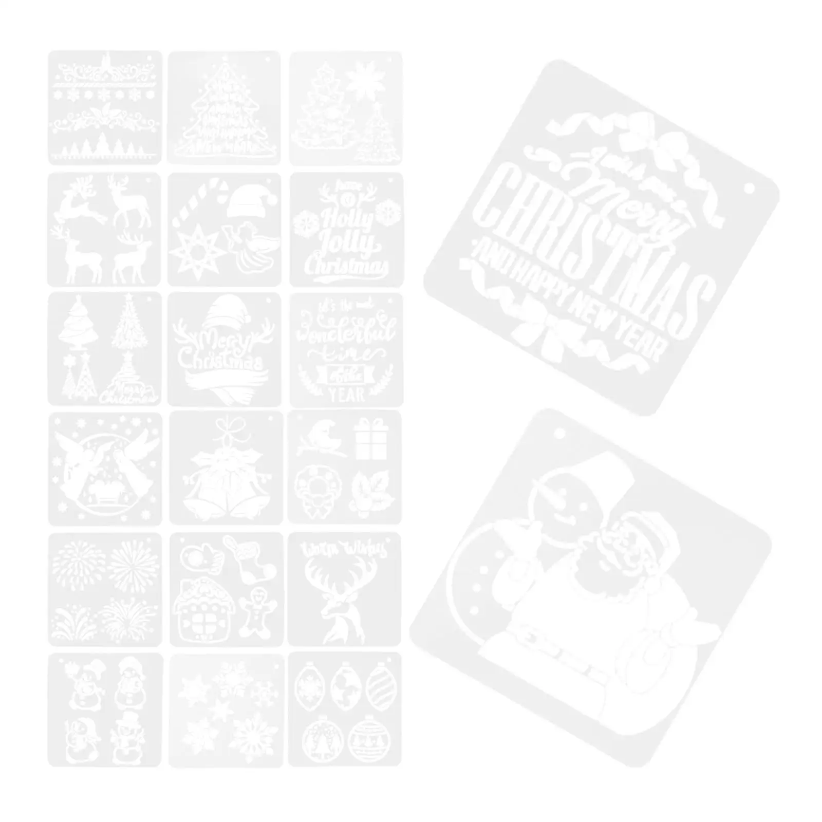 20 Pcs Painting Template Christmas Cutting Stencils Furniture Crafts Card Decorations
20 Pcs Painting Template Christmas Cutting Stencils Furniture Crafts Card Decorations