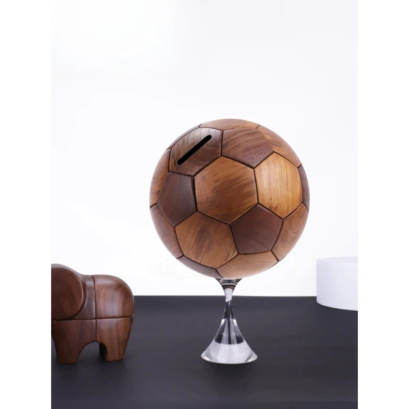 Solid wood football Brazilian pear North American walnut creative piggy bank 2025 new model
Solid wood football Brazilian pear North American walnut creative piggy bank 2025 new model