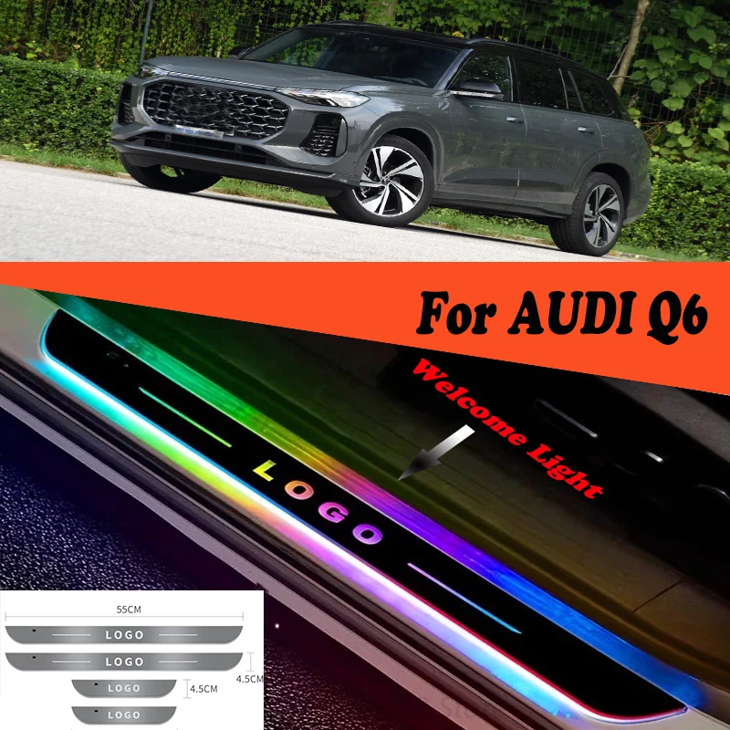 For Audi Q6 Car Door Sill Light Customized Logo LED Welcome Threshold Pedal Lamp Accessories
For Audi Q6 Car Door Sill Light Customized Logo LED Welcome Threshold Pedal Lamp Accessories