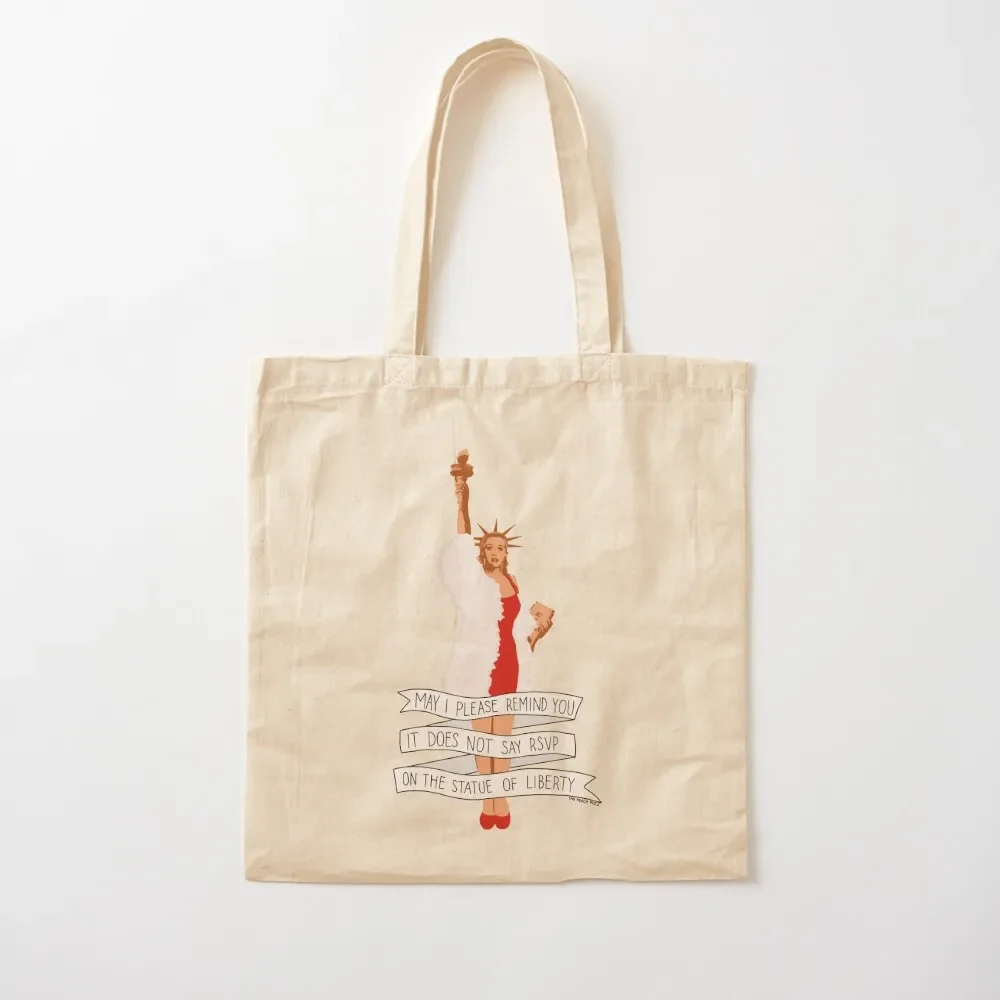 It Does Not Say RSVP On The Statue Of Liberty - The Peach Fuzz Tote Bag handbag Shopper handbag Reusable bags
It Does Not Say RSVP On The Statue Of Liberty - The Peach Fuzz Tote Bag handbag Shopper handbag Reusable bags