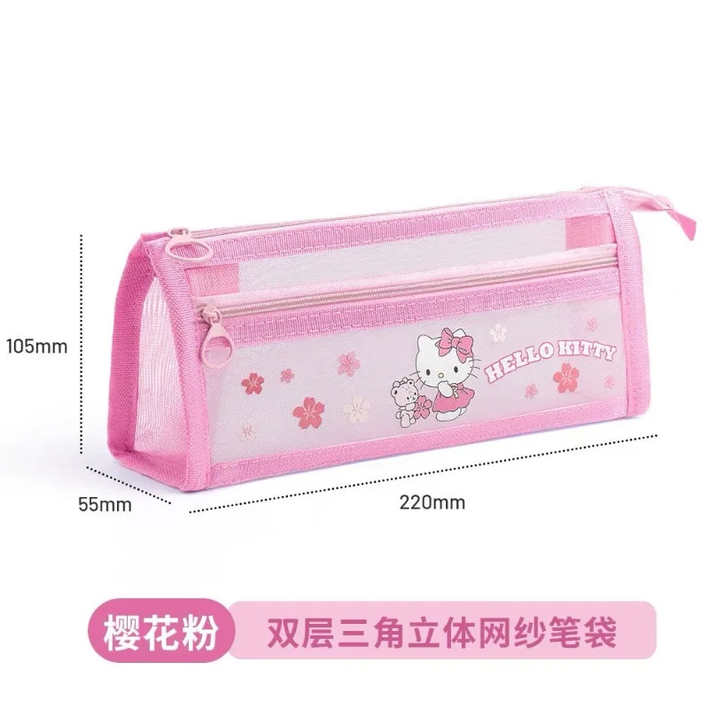 Sanrio My melody HelloKitty Kuromi Simple and versatile large capacity student mesh pencil bag creative cute cartoon storage bag
Sanrio My melody HelloKitty Kuromi Simple and versatile large capacity student mesh pencil bag creative cute cartoon storage bag