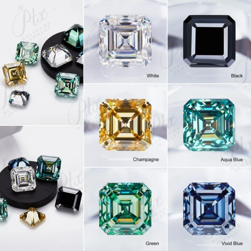 Moissanite Gems VVS Multi-color Diamond 0.5-10ct Asscher Cut Lab Grown Gemstone Engagement Wedding Fine Jewelry Charm Making
Moissanite Gems VVS Multi-color Diamond 0.5-10ct Asscher Cut Lab Grown Gemstone Engagement Wedding Fine Jewelry Charm Making