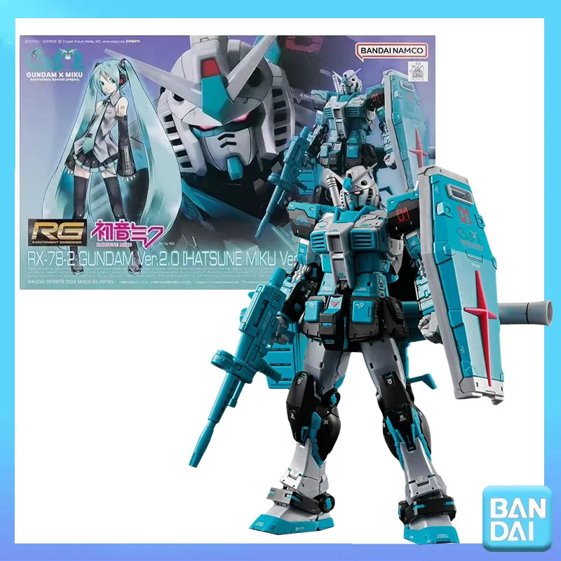 Bandai 100% Genuine Gundam Model Kit RG 1/144 RX-78-2 Gundam Ver.2.0 Hatsune Miku Anime Action Figure Collection Assembly Model
Bandai 100% Genuine Gundam Model Kit RG 1/144 RX-78-2 Gundam Ver.2.0 Hatsune Miku Anime Action Figure Collection Assembly Model