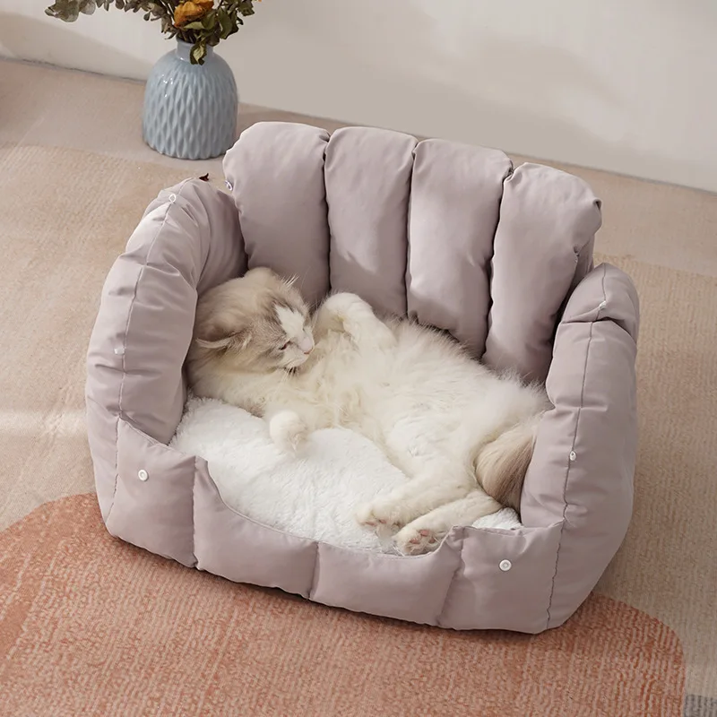Simple Arched Cat Bed Home Sofa Semi-closed Cat Kennel Warm Small Dog Cushion Pet Products In Autumn and Winter
Simple Arched Cat Bed Home Sofa Semi-closed Cat Kennel Warm Small Dog Cushion Pet Products In Autumn and Winter