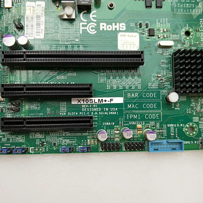 Серверная материнская плата MicroATX 1150, Intel C224, поддержка E3-1200 v3/v4 DDR3 PCI-E 3,0 X10SLM+-F
Серверная материнская плата MicroATX 1150, Intel C224, поддержка E3-1200 v3/v4 DDR3 PCI-E 3,0 X10SLM+-F