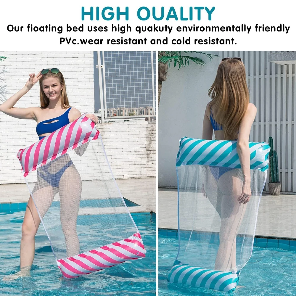 Foldable Striped Inflatable Lounge Chair, Suitable For Swimming Pool Parties And Beach Leisure Floating Beds With Net Backrest
Foldable Striped Inflatable Lounge Chair, Suitable For Swimming Pool Parties And Beach Leisure Floating Beds With Net Backrest