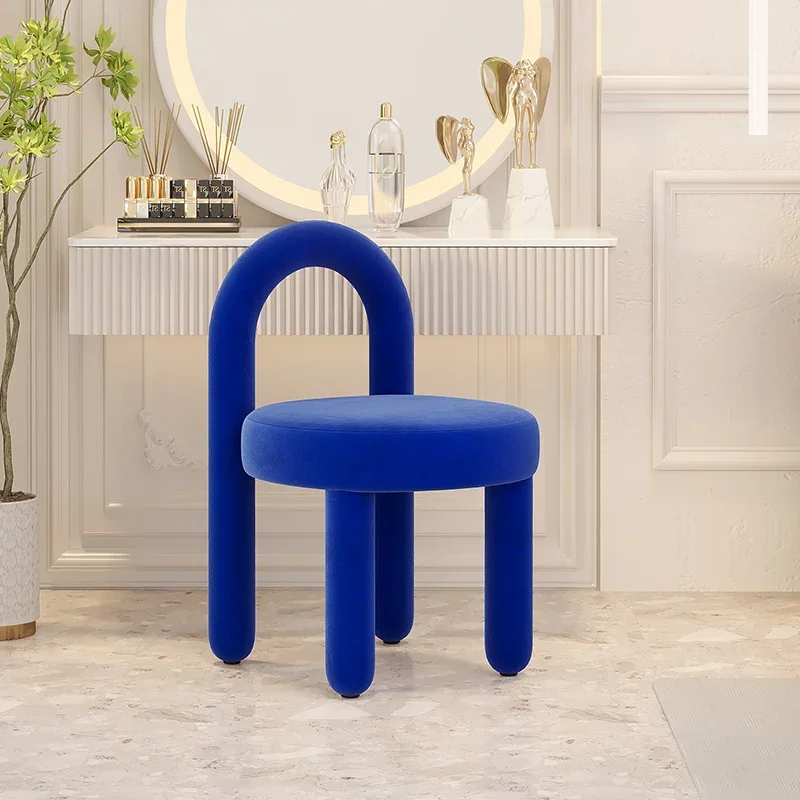 Nordic Bedroom Makeup Chair Living Room Furniture Armchair Backrest Dining Chair Creative Designer Flannelette Leisure Chairs
Nordic Bedroom Makeup Chair Living Room Furniture Armchair Backrest Dining Chair Creative Designer Flannelette Leisure Chairs