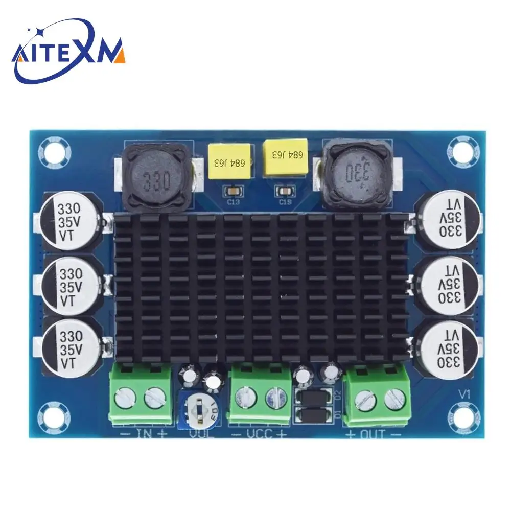 XH-M542 TPA3116 двухканальный стерео высокомощный цифровой усилитель мощности плата TPA3116D2 Усилители 1*100 Вт усилитель DIY
XH-M542 TPA3116 двухканальный стерео высокомощный цифровой усилитель мощности плата TPA3116D2 Усилители 1*100 Вт усилитель DIY